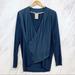 Anthropologie Tops | Anthropologie Dolan Navy Blue Wrap Top | Color: Blue | Size: S