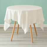 Eider & Ivory™ 100% Pure Linen Washable Tablecloth Solid Color, 52" X 52" Square Natural Linen in White | 70 W x 52 D in | Wayfair
