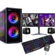 Veno Scorp ARGB GAMING PC or PC Set i5 240 SSD 500 HDD 8GB RAM 2GB DDR5 GT1030, PC Set with 2 X 19” Monitors Win 10 Wifi (Renewed)