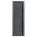 Alpha Shutters Cathedral Top Full-style Open Louver Shutters Pair Vinyl in Gray | 64 H x 16 W x 0.125 D in | Wayfair L216064410