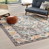 Blue/Brown 60 x 0.38 in Area Rug - Mistana™ Osias Oriental Blue/Beige/Brown Area Rug Polypropylene | 60 W x 0.38 D in | Wayfair