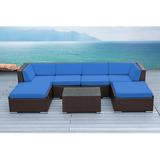 Latitude Run® Billyjo Wicker 4 - Person Seating Group w/ Cushions - No Assembly Synthetic Wicker/All - Weather Wicker/Wicker/Rattan | Outdoor Furniture | Wayfair