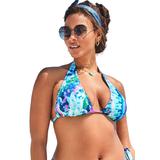 Plus Size Women's Elite Triangle Bikini Top by Swimsuits For All in Tie Dye (Size 12)