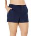 Plus Size Women's Cargo Swim Short by Swimsuits For All in Navy (Size 10)