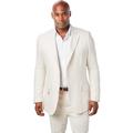 Big & Tall KS Island Linen Blend Two-Button Suit Jacket by KS Island in Natural (Size 62)