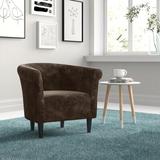 Barrel Chair - Zipcode Design™ Liam 31.5" W Barrel Chair Metal in Brown | 32 H x 31.5 W x 27.5 D in | Wayfair ZIPC2013 43089652