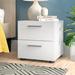 Zipcode Design™ Dillwyn 2 - Drawer Nightstand Wood in White | 16.65 H x 15.75 W x 15.85 D in | Wayfair WDLN2338 41965368