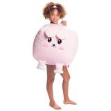 Zoomie Kids Stuffed Animal Storage Small Bean Bag Cover Polyester/Scratch/Tear Resistant in Pink | 19 H x 24 W x 24 D in | Wayfair