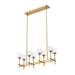 Alora Lighting Salita 35 Inch 8 Light Linear Suspension Light - LP314308VBCC