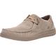 Skechers Herren Melson-Raymon Canvas-Slipper Mokassin, Taupe, 48.5 EU