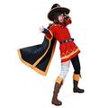 miccostumes Women's Costume Anime Witch Cosplay Outfit Red Dress With Hat And Cape (women m)