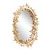 Juniper + Ivory 33 In. x 19 In. Glam Wall Mirror Gold Metal - Juniper + Ivory 46260