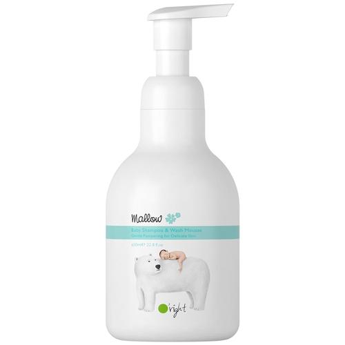 O’Right – Mallow Baby Shampoo & Wash Mousse 650 ml