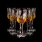 Gobelets en verre en cristal sculpté rétro de luxe européen coupe à vin flûtes à champagne