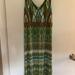 Athleta Dresses | Green Patterned Athleta Cotton Dress, Small | Color: Green | Size: S