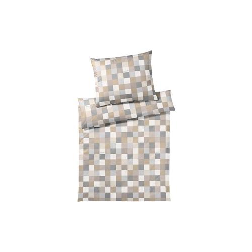 JOOP! Bettwäsche Mosaic Bettwäsche Mosaik Sand 155 x 220 cm + 80 x 80 cm
