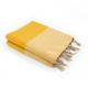 Fouta XXL coton 200x200 jaune safran