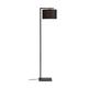 Lampadaire noir et abat-jour noir H160cm