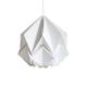 Suspension origami couleur unie en papier taille S