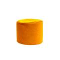 Pouf rond d'intérieur en velours curry