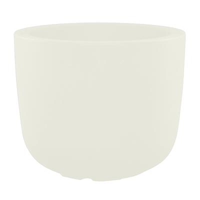 Pot à fleur en résine recyclable blanc D48cm