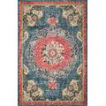 Tapis salon vintage - poils court et doux bleu turquoise 120X170