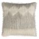 Coussin de sol 100% laine losange gris 90x90