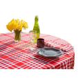 Nappe tissu carreaux vichy en coton rouge 150x350 cm