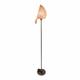 Lampadaire en bambou et pied en bronze H145