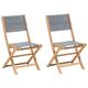 Chaise de jardin en bois solide gris