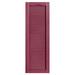 Alpha Shutters Cathedral Top Full-style Open Louver Shutters Pair Vinyl in Red/Pink/Indigo | 67 H x 16 W x 0.125 D in | Wayfair L216067330