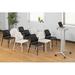 Safco Products Company Next Stack Chair Plastic/Acrylic/Metal in White | 33 H x 20 W x 20 D in | Wayfair 4287WH