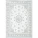 Gray/White 0.25 in Indoor/Outdoor Area Rug - Mad Mats Oriental Handmade Looped/Hooked Indoor/Outdoor Area Rug Polypropylene | 0.25 D in | Wayfair