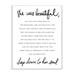 Stupell Industries She Was Beautiful Quote Inspirational Feminine Phrase by Elise Catterall - Graphic Art Print in Brown | Wayfair aa-915_wd_10x15