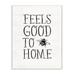 Stupell Industries 'Bee Pun Feels Good To Be Home Insect Quote' by Becky Thorns - Textual Art Print Wood in Brown | 15 H x 10 W x 1.5 D in | Wayfair