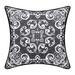Darby Home Co Indoor & Outdoor Alhambra Decorative Pillow Polyester/Polyfill blend in Black | 20 H x 20 W x 5 D in | Wayfair
