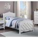 Canora Grey Leafa Platform Bed Wood & /Upholstered/Faux leather in White | 49 H x 80 D in | Wayfair 2E1DDF87ACCC45008C2FF0301B0AF14B