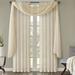 Charlton Home® Bruggeman Solid Crushed Curtain Panel Pair Polyester in White | 84 H in | Wayfair CHRL6702 42181226