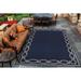 Blue 24 x 0.03 in Area Rug - Breakwater Bay Dillow Rope Ivory Indigo Flatwoven Indoor Outdoor Area Rug | 24 W x 0.03 D in | Wayfair