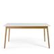 Table à manger extensible 150-200x80cm blanc