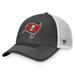 Men's Fanatics Branded Pewter/White Tampa Bay Buccaneers Fundamental Trucker Unstructured Adjustable Hat