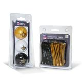 New Orleans Saints 3-Golf Ball & 50-Golf Tee Set