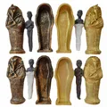 Figurine de cercueil égyptien antique en résine 1 pièces Sculpture de momie égyptien petits