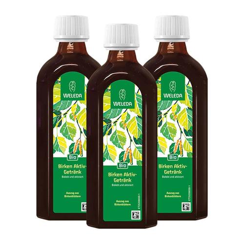 Weleda Bio Birken-Aktiv-Getränk 3x200 ml Flüssigkeit