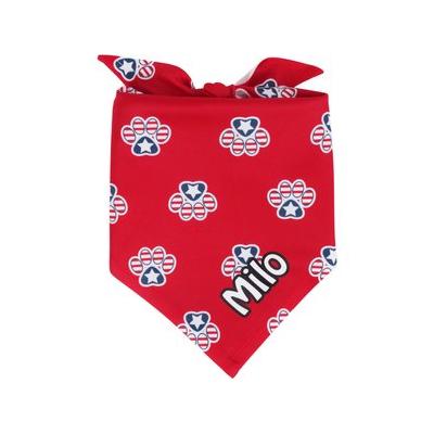 Frisco Patriotic Paws Personalized Dog & Cat Bandana, Small