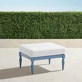 Avery Ottoman with Cushion in Moonlight Blue Finish - Rain Marsala - Frontgate