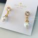 Kate Spade Jewelry | Kate Spade Earrings Gold Pearl Earrings | Color: Gold | Size: Os