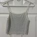 Brandy Melville Tops | Brandy Melville Striped Tank | Color: Black/White | Size: Os