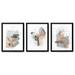 East Urban Home Abstract 3 Piece Wall Art Set - Orange Stone Wash by Christine Olmstead Canvas in White | 36 H x 72 W x 1.75 D in | Wayfair