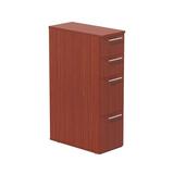 Safco Products Company Aberdeen 4-Drawer Mobile Vertical Filing Cabinet Wood in Red | 38.5 H x 11 W x 23 D in | Wayfair ABSPTLCR